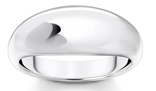 Thomas Sabo Sterling Silver Domed Timeless Ring