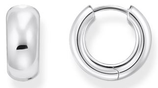 Thomas Sabo Sterling Silver Small Chunky Hoop Earrings