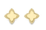 Elegant 9ct Yellow Gold Stud Earrings