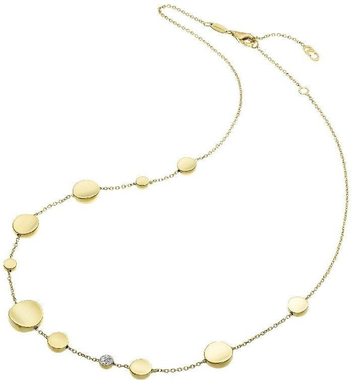 Chimento Armillas Glow 18ct Yellow Gold Necklace 0.05ct