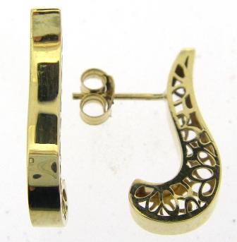 Mini Heart Stud Earrings in 9ct Yellow Gold