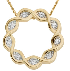 9Y Plait Circle Dia. Pndt T0.11ct