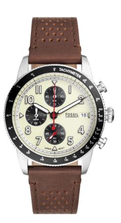 Fossil Mens Sport Tourer Chronograph Cream 42mm watch