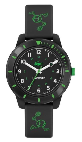 Lacoste Childrens Mini Tennis Green Graphic, Black Watch - Watch