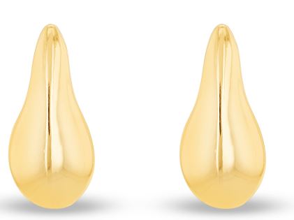 9ct Yellow Gold Pyramid Stud Earrings