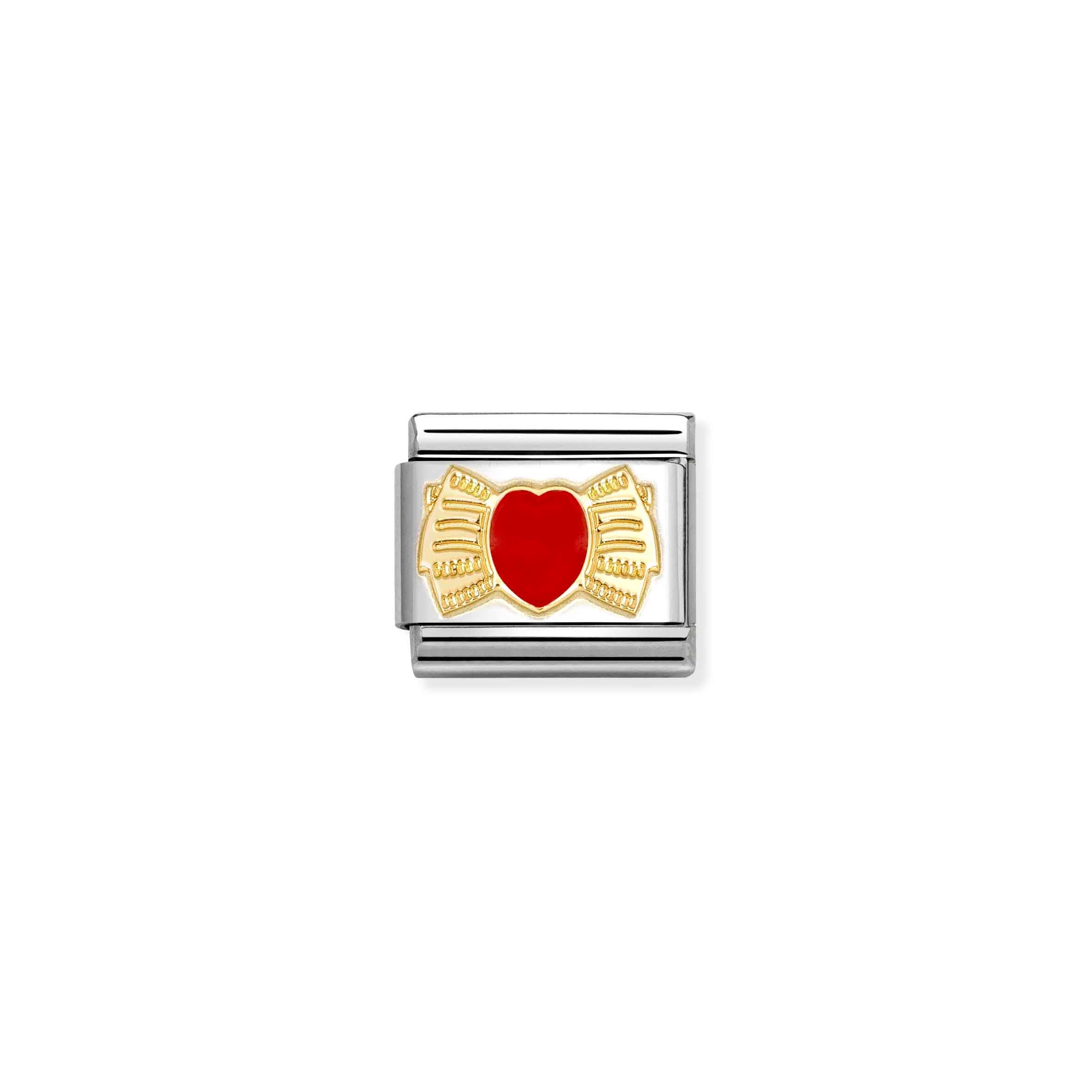 Nomination Composable Classic Love Bow with Red Heart Charm