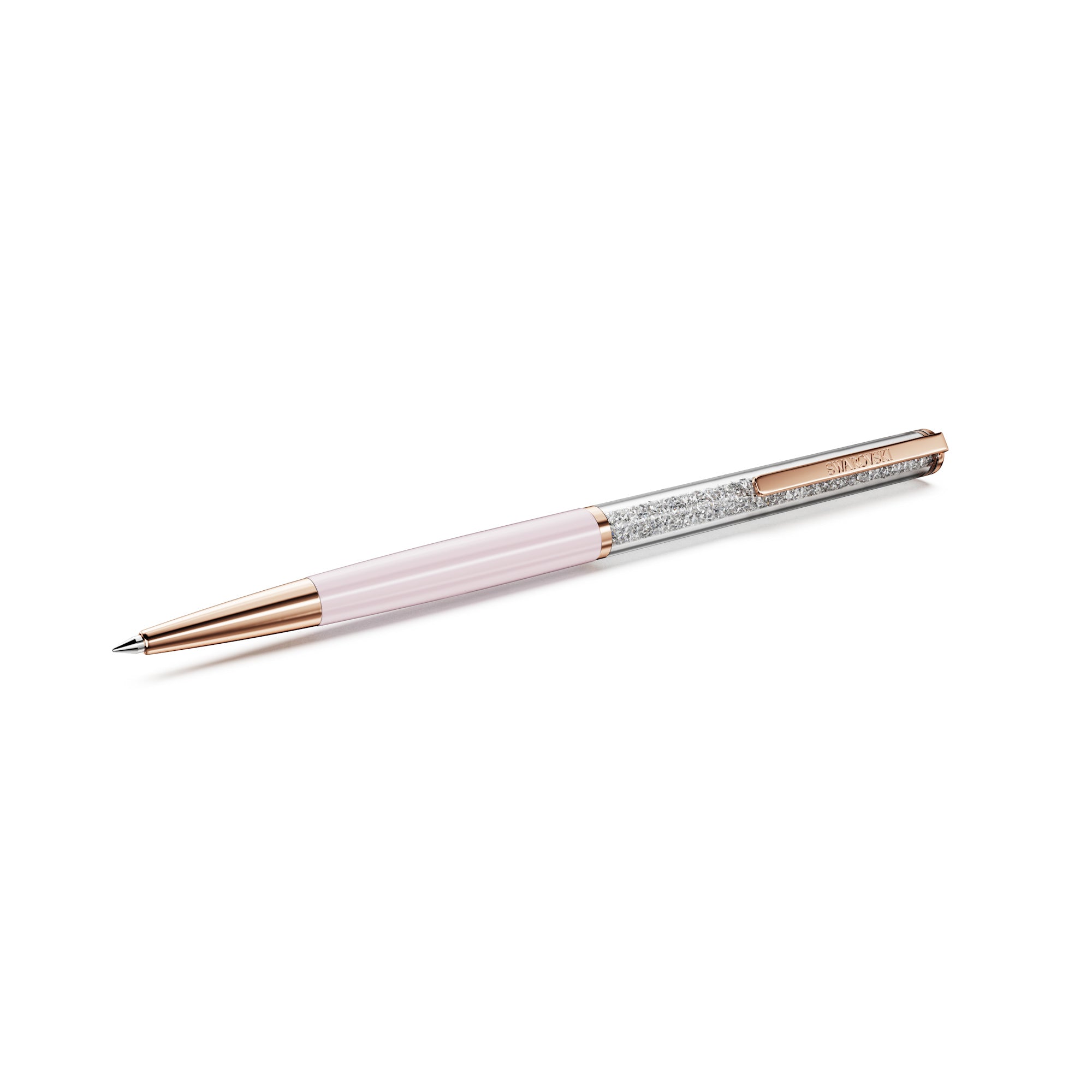 Swarovski Crystalline Silk Ballpoint Pen - Rose Gold Tone-Plated - Pink
