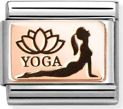 Nomination Composable Classic Rose Gold & Stainless Steel Yoga Profile Plate
