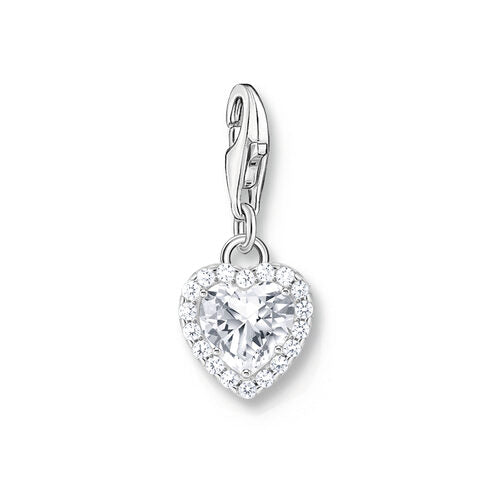 Thomas Sabo Sterling Silver CZ Heart Charm