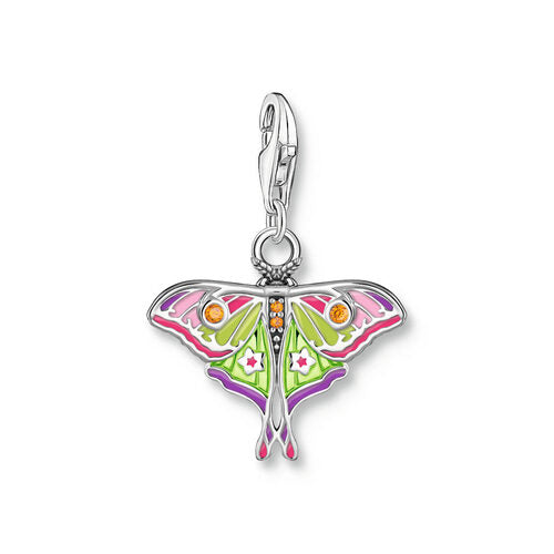 Thomas Sabo Sterling Silver Colourful Moth Charm