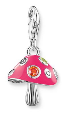 Thomas Sabo Sterling Silver Colourful Fly Agaric Charm