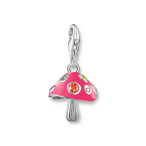 Thomas Sabo Sterling Silver Colourful Fly Agaric Charm
