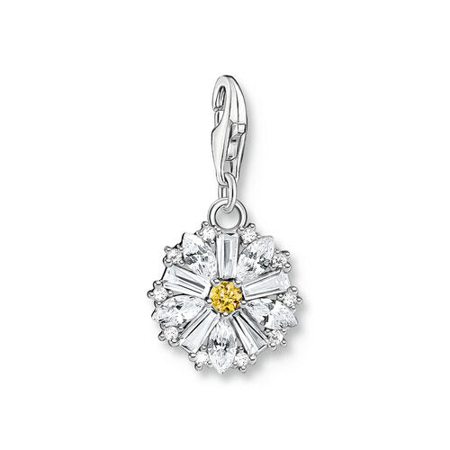 Thomas Sabo Sterling Silver CZ Daisy Charm