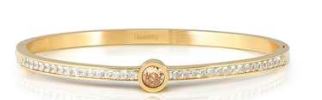 Nomination Pretty Bangles Champagne CZ Yellow Gold Plated Bangle
