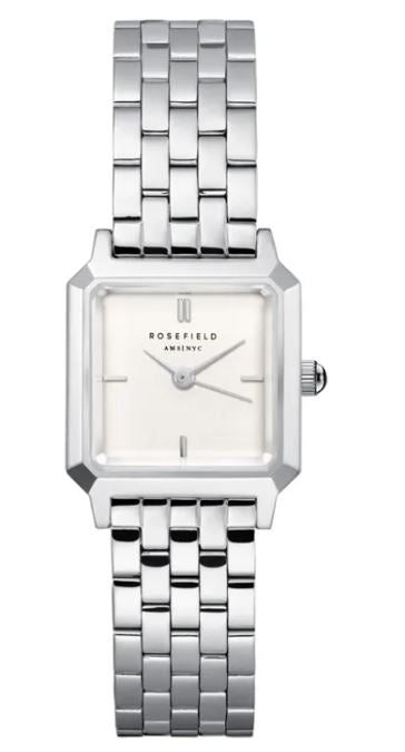 Rosefield Ladies Boxelle Silver White 19.5x19.5mm watch