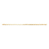 Syra - Yellow Gold Plated Double Snake Chain Bracelet 17cm