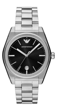 Emporio Armani Mens Aviator Chronograph Green 43 mm Watch Bracelet