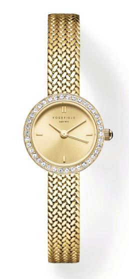Rosefield Ladies Mini Small Edit Champagne Gold 20mm watch