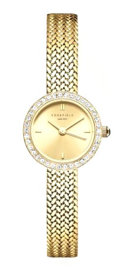 Rosefield Ladies Mini Small Edit Champagne Gold 20mm watch