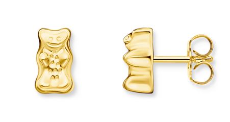 Thomas Sabo Sterling Silver Yellow Gold Plated Haribo Stud Earrings
