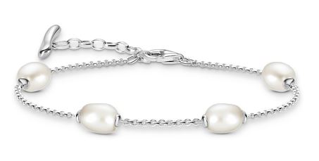 Thomas Sabo Sterling Silver Freshwater Pearl Bracelet