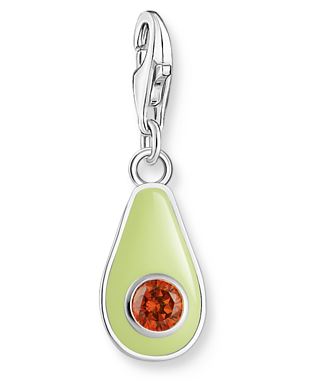 SS CZ Avocado Charm