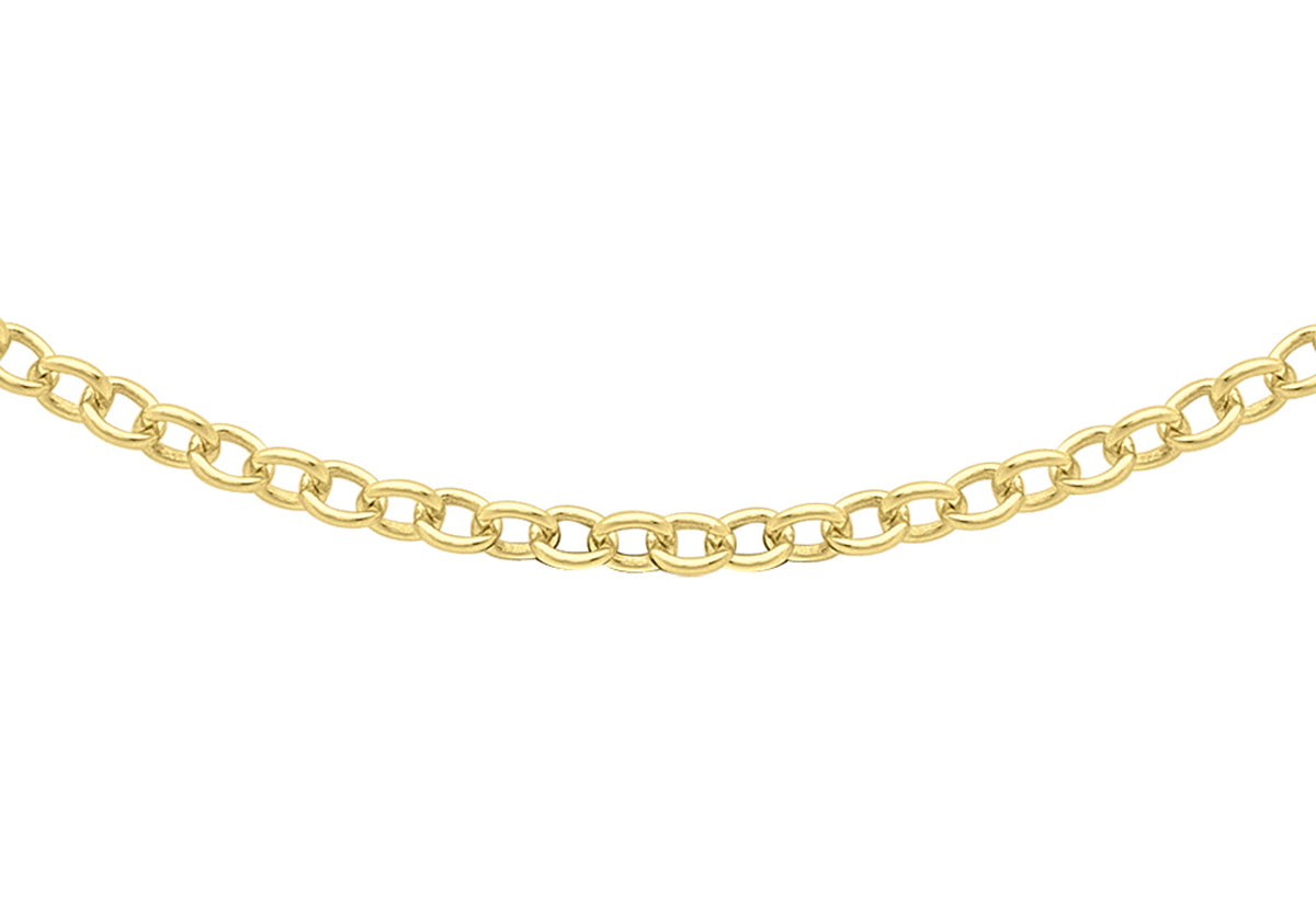 9ct Yellow Gold Trace Chain 18'