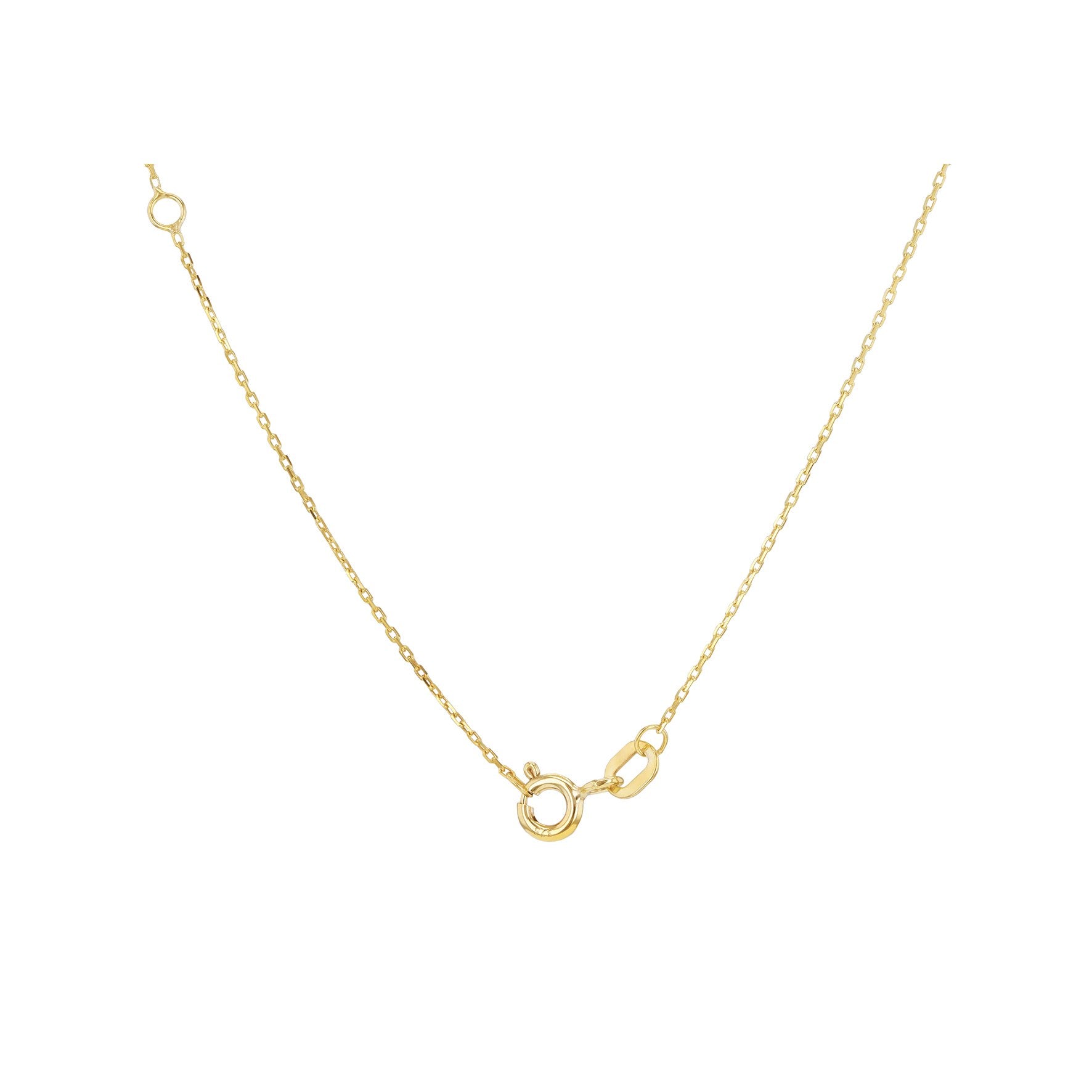 9ct Yellow Gold Diamond Cut Trace Chain