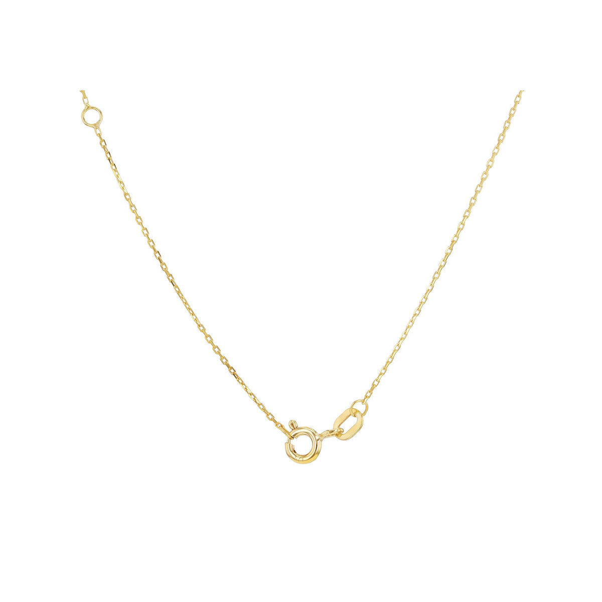 9ct Yellow Gold Diamond Cut Trace Chain
