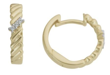 Elegant 9ct Yellow Gold Graduated Hoop Stud Earrings