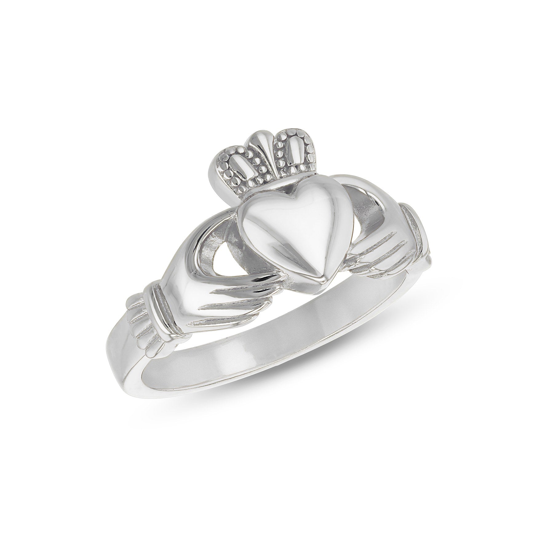 Sterling Silver Medium Claddagh Ring