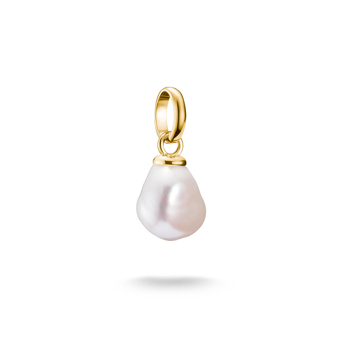Thomas Sabo Sterling Silver Yellow Gold Plated Fresh Water Cultured Pearl Charm