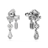 Swarovski Mesmera Drop Earrings - Rhodium Plated - White