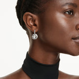 Swarovski Millenia Drop Earrings - Rhodium Plated - White