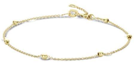 Blush 14ct Yellow Gold 6 Bead Station Bracelet 17-19cm