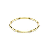 Swarovski Dextera Bangle - Gold Tone-Plated - M - White Bracelet
