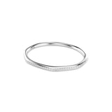 Swarovski Dextera Bangle - Rhodium Plated - M - White Bracelet