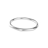 Swarovski Dextera Bangle - Rhodium Plated - M - White Bracelet