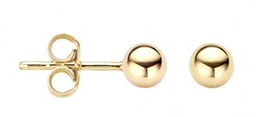 Blush 14ct Yellow Gold Ball Stud Earrings 4mm