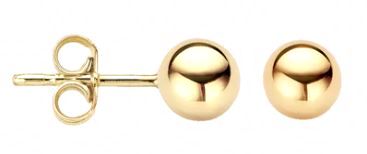 Blush 14ct Yellow Gold Ball Stud Earrings 5mm