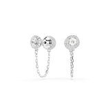Swarovski Una Angelic Drop Earrings - Rhodium Plated - White
