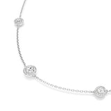 Swarovski Una Angelic Strand Necklace - Rhodium Plated - White