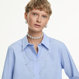 Swarovski Una Angelic Strand Necklace - Rhodium Plated - White