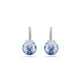 Swarovski Bella V Drop Earrings - Rhodium Plated - Blue