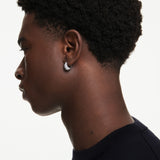 Swarovski Sublima Hoop Earrings - Rhodium Plated 14mm - White