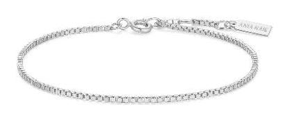 Ania Haie Silver Box Chain Bracelet 16.5-18.5cm