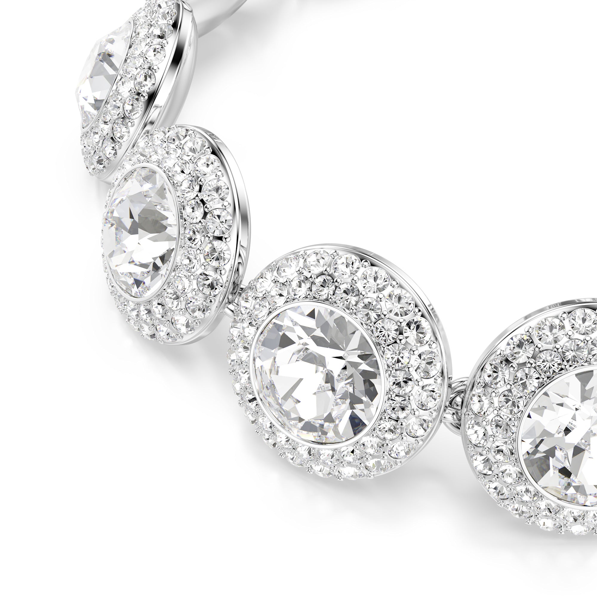 Swarovski Una Angelic Bracelet - Rhodium Plated- M - White