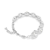 Swarovski Una Angelic Bracelet - Rhodium Plated- M - White
