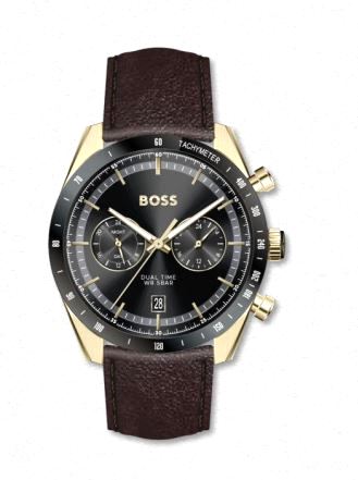 BOSS Mens Velocity Chronograph Blue 43 mm Watch Bracelet