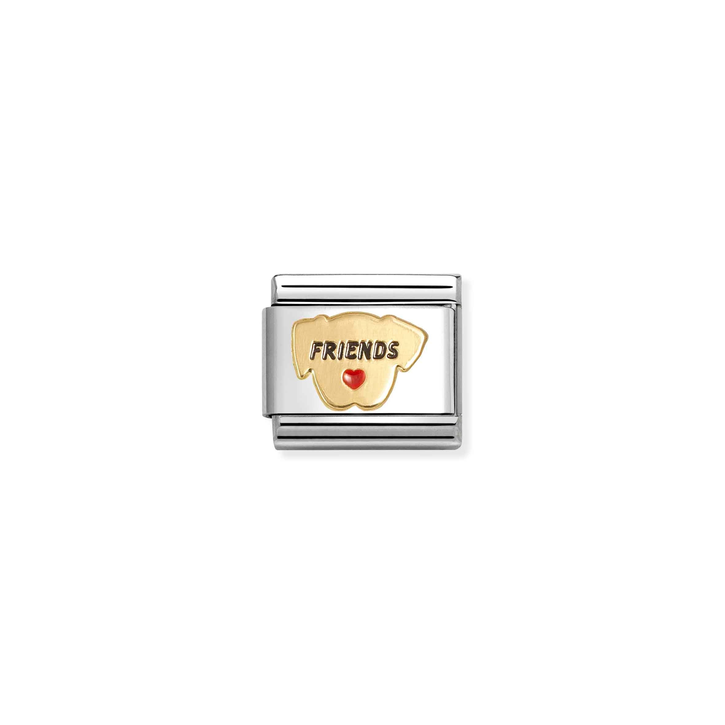 Nomination Composable Classic Symbols Red Heart Dog Charm